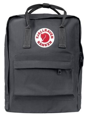 Fjallraven Kanken Backpack in Gray with Red Logo Nwot